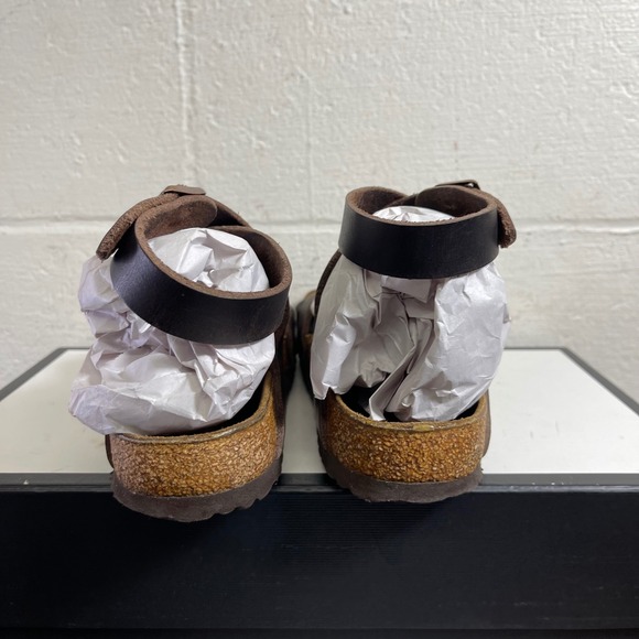 Birkenstock Yara Brown Leather Ankle Strap Sandals Brown Women's 36 EU/5 US - Picture 6 of 9